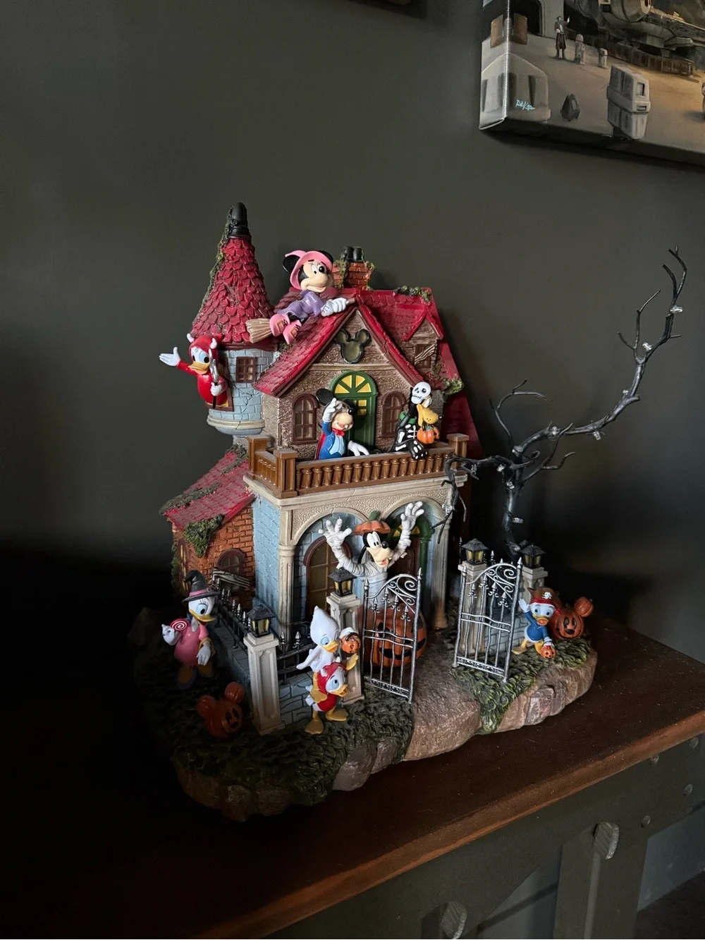 Disney Haunted Party House With Lights And Music Halloween